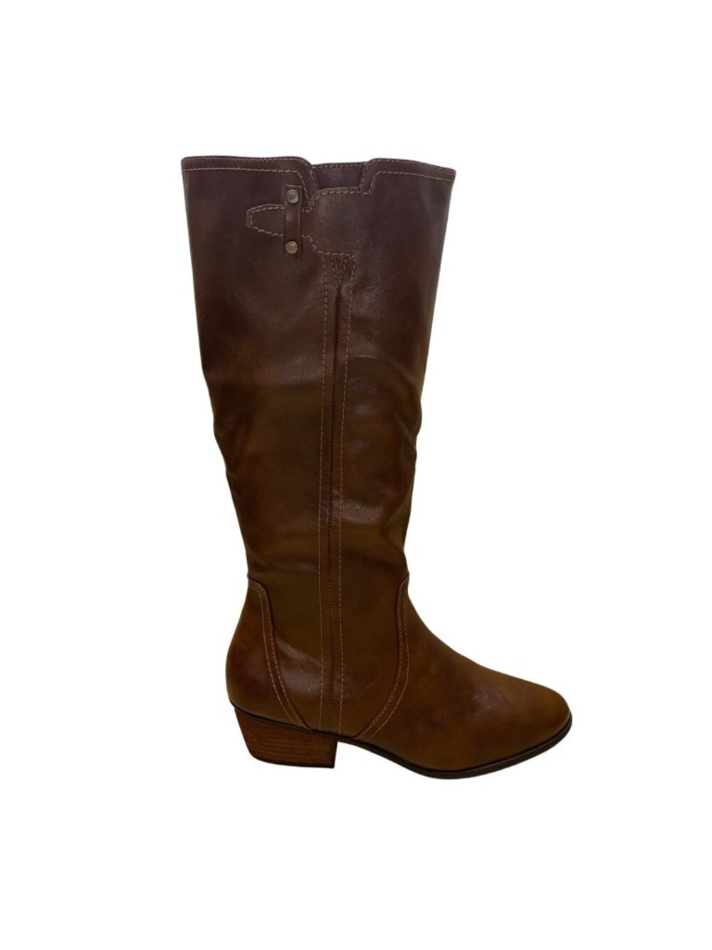 Dr. Scholl’s Women’s Whiskey Faux Leather Brilliance Tall Western Boots Sz 10M